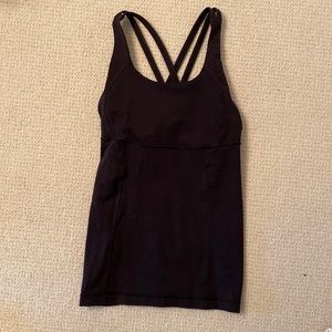 lululemon athletica Black Strappy Tank Top